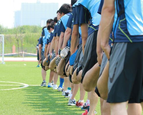 ウォーミングアップ　サッカー